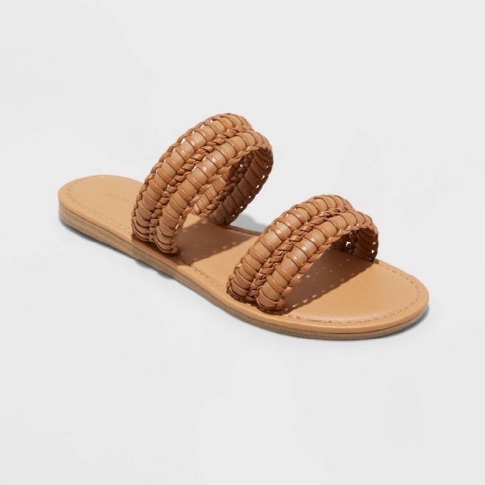 Universal Thread kimmy brown sandals w double strap